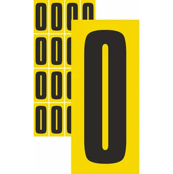 Speciální papír Čísla samolepicí 0 samolepící vinylová fólie velikost znaku 95 mm