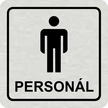 Samolepící etiketa Piktogram - WC muži personál