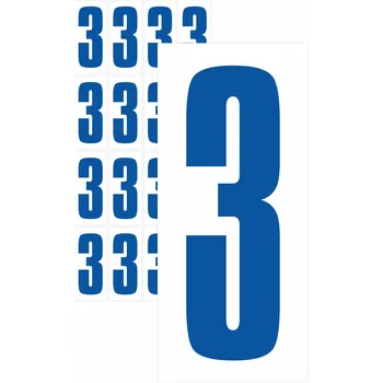Speciální papír Čísla samolepicí 3 modrá samolepící vinylová fólie velikost znaku 200 mm
