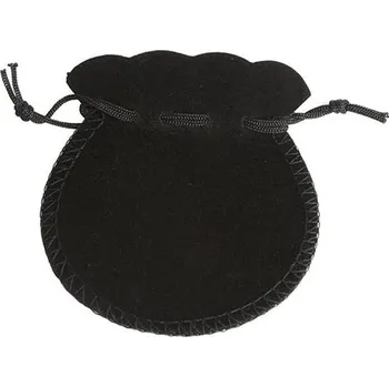 Dárková krabička Šperky4U Semišový dárkový sáček černý, 9 x 12 cm - KR1034-K