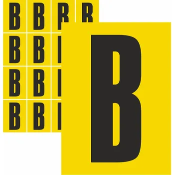 Papír Písmena samolepící B samolepící vinylová fólie velikost znaku 150 mm