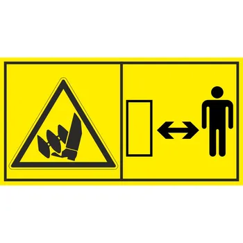 Nezdržujte se v blízkosti vrtáku samolepící vinylová fólie 45 x 85 mm