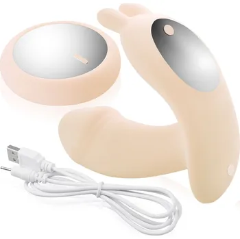 Vibrátor SAMONOSNÝ VIBRÁTOR, MASAŽÉR VAGÍNY A KLITORISU S DÁLKOVÝM OVLÁDÁNÍM -