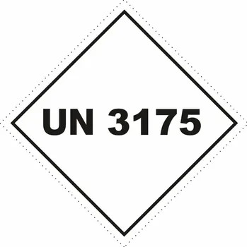 UN - směsi pevných látek obsahujících hořlavé kapalné látky plast 1mm 250x250 mm