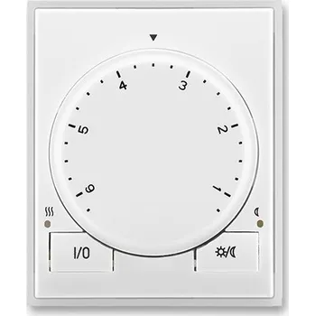 Termostat Termostat univerzální s otočným nastavením teploty bílá/ledová bílá (ovl. jednotka) ABB Element 3292E-A10101 01