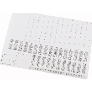 Elektroinstalační materiál EATON Štítek KLV-BSB popisovací 279268