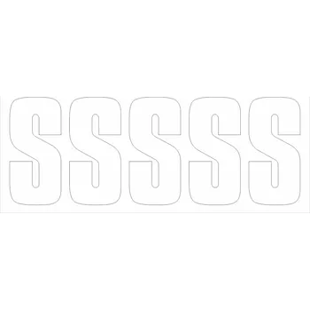 Papír Samolepicí S bílá samolepící vinylová fólie velikost znaku 200 mm