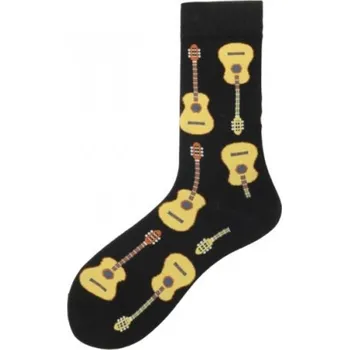 Barevné ponožky s potiskem kytar 37-46