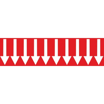 Pás se šipkou - požární vod samolepící vinylová fólie 600 x 100 mm