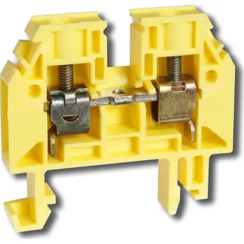 Rozvaděč ELEKTRO BEČOV Svorka RSA 6 A řadová žlutá A141261