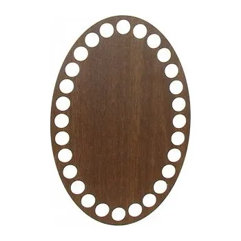 Dno na košík ořech ovál 10x15cm