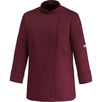 Gastro oděv Dámský kuchařský rondon EGOchef DONNA bordový - dlhý rukáv XXL E-1012003E2XL