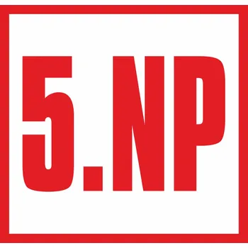 Značení Značení schodiště - 5.NP samolepící vinylová fólie 150 x 150 mm