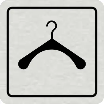 Samolepící etiketa Piktogram - Šatna