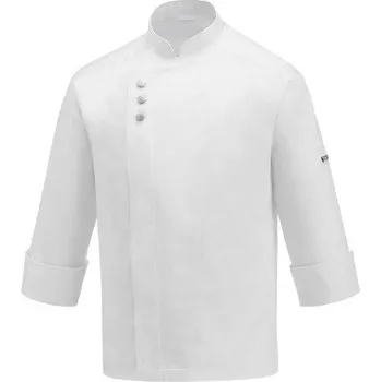 Gastro oděv EGOchef Kuchařský rondon METAL WHITE 100% bavlna - dlouhý rukáv XXL E-2079001A2XL
