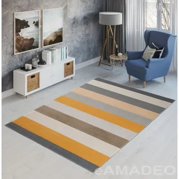 Koberec Jutex Kusový koberec Novara 18247 252, žlutošedý - 80x150cm