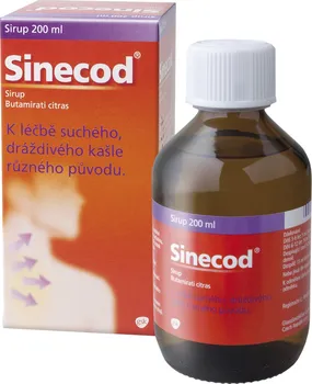 Lék na kašel, rýmu a nachlazení Sinecod Sirup 200 ml