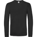 Pánské triko B&C s dlouhým rukávem černá,XL B18E-03-XL