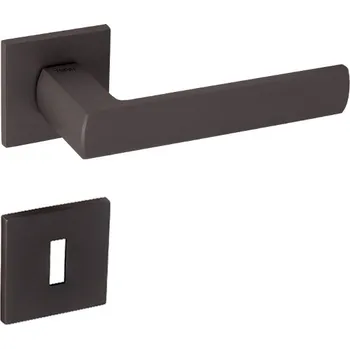 Dveřní kování klika TI - POPULAR - HR 4161 5S Provedení: kl./kl. na rozetách (bez spodní rozety), Povrch: T - Titan (141) 8584138417074