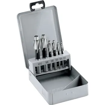 Vrták KRAFTWERKTOOLS Sada záhlubníků válcových M3-M10 cobaltové HSS-Co