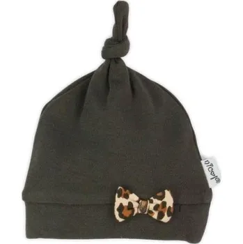 Dívčí čepička Nicol Mia tmavě hnědá Hnědá 68 (4-6m)