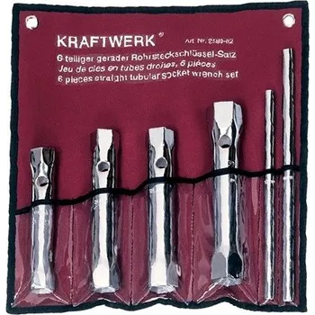 Ruční nářadí KRAFTWERKTOOLS Sada klíčů trubkových 21-32mm 6-hran 6ks - taška