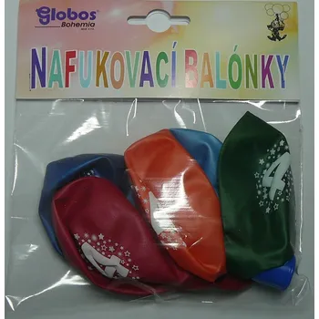 Balónek Balónky s číslem 4