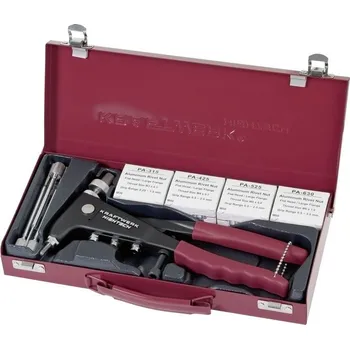 Nýtovací pistole KRAFTWERKTOOLS Kleště nýtovací na matice M3-M6 INDUSTRI s příslušenstvím