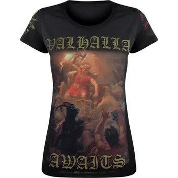 Dámské tričko tričko dámské - THOR'S FIGHT - VICTORY OR VALHALLA - VOV020DA - L