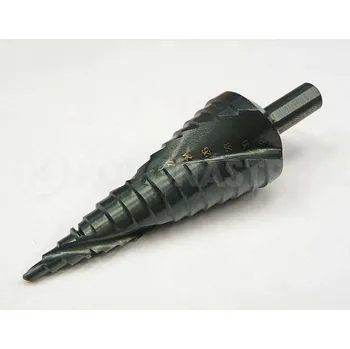 Vrták Vrták stupňovitý 6-30 TiAlN spirál.drážka, lamač třísek, krok 2mm (Vrták stupňovitý 6-30 TiAlN spirál.drážka, lamač třísek, krok 2mm)