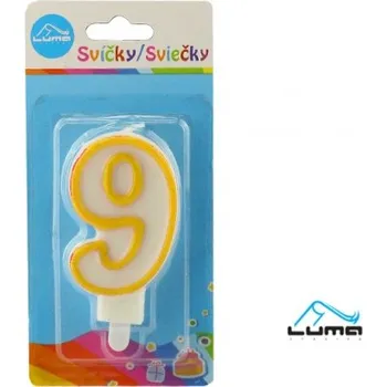 Svíčka Svíčka č. 9 ZLATÁ LUMA