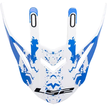 Auto-moto LS2 MX437 PEAK SPOT WHITE BLUE