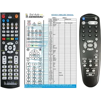Dálkový ovladač General ROBERTS MP43 - náhradní dálkový ovladač