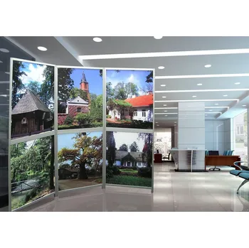 EXPOINT Výstavní stěna SLIM typ B Název: Tabule s plochou výplně 2* 68 x 94cm, bez podstav