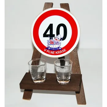 Žertovný předmět Stojan s panáky k výročí narození