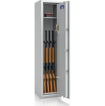 Trezor ISS Trezor na 5 zbraní WAFFEN NEW 56472.00 - zámek se dvěma klíči - barva tmavě šedá RAL 7024 - splňuje podmínky pro uložení do 20ks zbraní