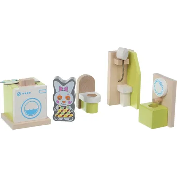 Doplněk pro panenku CUBIKA Koupelna - dřevěný nábytek pro panenky