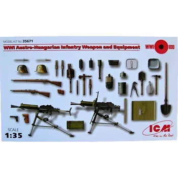 Plastikový model 1:35 Austrian-Hungarian Infantry - Weapon and Equipment WWI