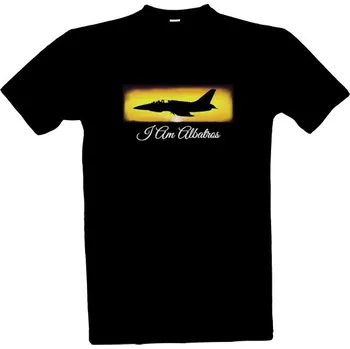 Tričko s potiskem Černé triko Albatros pánské