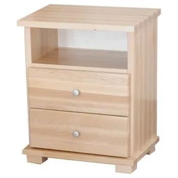 Noční stolek Via-nábytek Noční stolek bukový 27 Povrchová úprava: Moření odstín ořech