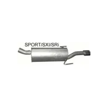 Zadní díl výfuku Výfuk POLMO - zadní tlumič - díl výfuku OPEL Astra H 1.9 CDTi Turbo Diesel, OPEL Astra H GTC 1.9 CDTi Turbo Diesel (PR 17.130 [185-133])