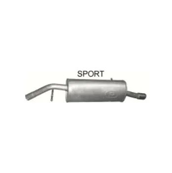 Zadní díl výfuku Výfuk POLMO - zadní tlumič - díl výfuku PEUGEOT 207 1.4i -16V, PEUGEOT 207 1.6i -16V, PEUGEOT 207 CC 1.6i -16V (PR 19.182 [190-183])