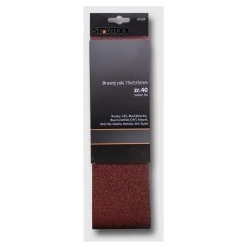 Brusný kotouč STAVTOOL Brusný pás 75x533 1bal 3ks zr.40 KL04204 STAVTOOL KL04204