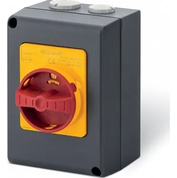 Stavebniny 590.HEM4002 Vačkový spínač 40A 2P IP65 hliníkový SCAME