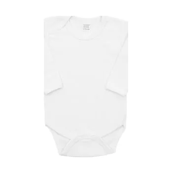 Kojenecký body Luxusní body dlouhý rukáv New Baby - bílé - velikost 50