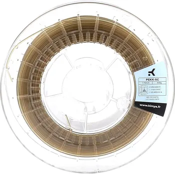 Filament Kimya PEKK-SC Barva: Grey beige (natural), Průměr: 1,75 mm, Hmotnost: 1 kg tisková struna (filament)