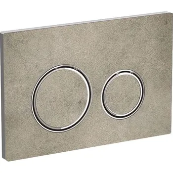 Splachovací tlačítko Geberit Sigma21 ovládací tlačítko, pro 2 množství splachování, dekor betonu/chrom lesk (115.884.JV.1)
