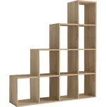 Max-i Policový regál ARAM PYRAMIDA dub sonoma