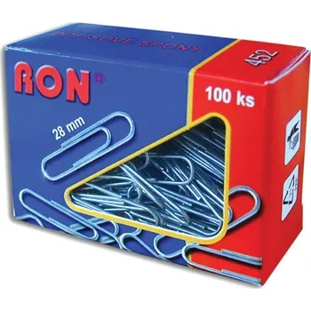 Kancelářská sponka Spona dopisní Ron 28 mm 1bal/100ks, 452 ZN