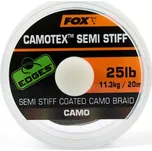 Fox ztužená šňůrka Camotex Semi Stiff Coated Camo Braid 20m Varianty: 25lb-11,3kg